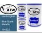 Preview: Lamborghini, Blue Spark Metallic, 154922: 500ml Lackdose + 500ml Klarlack + 250ml Härter - Set, von ATW Autoteile West.
